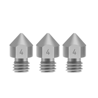 Aibecy 3D-Druckerteile 3-teilige TC4-Titanlegierungsdüsen 0, 2 / 0, 3 / 0, 4 / 0, 5 mm