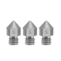 Aibecy 3D-Druckerteile 3-teilige TC4-Titanlegierungsdüsen 0, 2 / 0, 3 / 0, 4 / 0, 5 mm