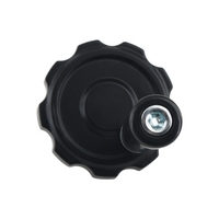 Aibecy 3D-Druckerteile 62 mm Durchmesser Schwarzes Aluminiumlegierungs-Handrad mit Bakelit-Griff-Werkzeugmaschine für T8-Leitspindel