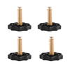 Aibecy 4pcs Verbesserter Durchmesser der Handdreh-Nivelliermutter
