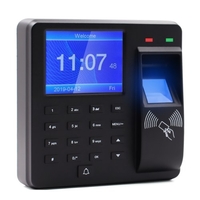 Aibecy Access Control Zeiterfassungsmaschine Fingerabdruck- / Passwort- / ID-Kartenerkennung Zeituhr mit 2, 4-Zoll-Bildschirm Rekorder für Mitarbeiter-Check-in Mehrsprachige Unterstützung U-Disk-Exportbericht für Türschlösser
