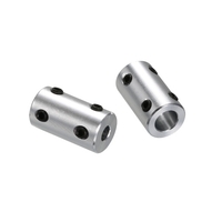 Aibecy Aluminiumlegierung Wellenkupplung 5 mm bis 8 mm Bohrung 14 mm Außendurchmesser Starre Kupplungen Stecker