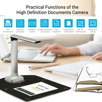 Aibecy BK30 Dokumentenkamera 5-Megapixel-Hochauflösungsscanner mit tragbarem Erfassungsformat für A4-Scanner zur Unterstützung der Passporterkennung 7 Sprachen Deutsch / Russisch / Französisch / Japanisch / Spanisch / Italienisch / Englisch