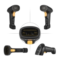 Aibecy BW3 Wireless & USB verdrahtete 1D Barcode Scanner Handheld Barcode Reader 30m / 98ft Reichweite mit 3000 Inventar Speicher für Windows Android iOS