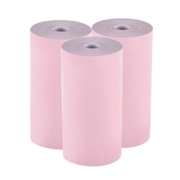 Aibecy Color Thermopapierrolle 57 * 30 mm Bill Receipt Fotopapier Klardruck für PeriPage A6 Pocket Thermodrucker für PAPERANG P1 / P2 Mini Fotodrucker,  3 Rollen
