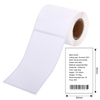 Aibecy Etikettendrucker Aufkleber Thermoetikettenpapier Selbstklebende bedruckbare Papierrolle Wasserdicht Ölbeständig Reißfest für Preis Name Barcodedruck für Thermodrucker der Serie DP23/DP30 Etikettendrucker