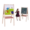 Aibecy Folding Kinder Holz Kunst Staffelei Tafel Weiß Reißbrett beidseitige Magnetische Bildungsboard mit Ablage