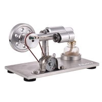 Aibecy Heißluft Stirling Motor Motor Modell Strom Generator mit LED Physik Pädagogisches Spielzeug Geburtstagsgeschenk