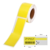 Aibecy Kabeletikett Selbstklebendes Thermodruck-Aufkleberpapier Wasserdichtes,  ölfestes,  reißfestes Etikettenband für Kabel Drähte Schmuck für Thermodrucker der Serie DP23 Etikettendrucker,  1 Rolle 25x38mm+40mm 100 Blatt