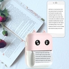 Aibecy Mini Pocket Thermodrucker 58mm Wireless BT Drucker 200dpi mit 1 Rolle Thermopapier zum Drucken von Foto Memo Etikettenliste Journal Planner Cpmpatible mit Android iOS Smartphone