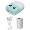Aibecy Mini Pocket Thermodrucker 58mm Wireless BT Drucker 300dpi mit 1 Rolle Thermopapier zum Drucken von Foto Memo Etikettenliste Journal Planner Cpmpatible mit Android iOS Smartphone