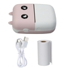 Aibecy Mini Pocket Thermodrucker 58mm Wireless BT Drucker 300dpi mit 1 Rolle Thermopapier zum Drucken von Foto Memo Etikettenliste Journal Planner Cpmpatible mit Android iOS Smartphone