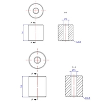 Aibecy Silicone Solid Spacer mit Y-Achsen-Drahtrückzug Silica-Säule für die Nivellierung heißer Betten Hochtemperaturbeständig Kompatibel mit 3D-Druckern Ender-3 / Ender-5 / CR-X / CR-10 / CR-10S