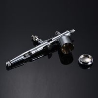 Aibecy TD-181 Professionelle Mehrzweck-Schwerkraft-Feed Dual-Action-Airbrush Kit Set 0, 30 mm Düse 13cc Kapazität Trigger Spray Pen für Kunst Craft Paint Spraying 3D-Druck Model Car Malerei Nail Arts Körperfarbe Make-up Air Brush