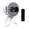 Aibecy YG220 Mini-LED-Projektor 1080P Unterstützt 1000 Lumen Tragbarer Multimedia-Projektor Videoplayer Eingebauter Lautsprecher mit AV- / USB- / HD- / TF-Karte / Audioausgang-Schnittstelle Kindergeschenk für Home Entertainment