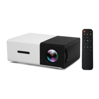 Aibecy YG300 Mini Tragbarer LED-Projektor Unterstützung 1080P 3D Visual Effects 800 Lumen Multimedia-Video-Filmprojektor mit USB / TF / HD / AV / Audioausgang für Heimkino-Unterhaltung