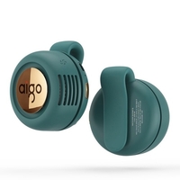 aigo AGF-03 Mini Bladeless Fan Tragbarer Clip-Typ Silent Fan mit 3-Gang-Windeinstellung 360° Windrichtungseinstellung Grün