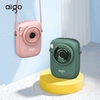aigo AGF-05 Multifunktionslüfter Tragbarer flügelloser Hängelüfter mit 3-Gang einstellbarem Wind 1800mAh Akku Taschenlampe Grün