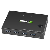 AIMOS AM-KVM201CC HDMI KVM-Switch mit zwei Anschlüssen