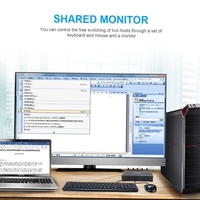 AIMOS HDMI KVM-Umschalter 4K 2 in 1 aus KVM-Umschalter Tastatur Maus USB Shared Display Synchronization Controller