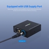 AIMOS Optischer Toslink zum Koaxialadapter BI-gerichteter digitaler Audio-Switch-Konverter Breite Kompatibilität für TV / DVD-Player / PS4