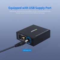 AIMOS Optischer Toslink zum Koaxialadapter BI-gerichteter digitaler Audio-Switch-Konverter Breite Kompatibilität für TV / DVD-Player / PS4