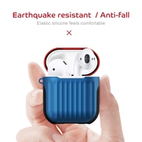 Airpods-Schutzhülle für AirPods 1 Wired 2-in-1-Silikonkoffer Creative Anti-Sturz-Schutzhülle Lila