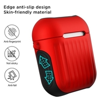 Airpods-Schutzhülle für AirPods 1 Wired 2-in-1-Silikonkoffer Creative Anti-Sturz-Schutzhülle Lila