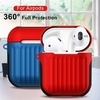Airpods-Schutzhülle für AirPods 1 Wired 2-in-1-Silikonkoffer Creative Anti-Sturz-Schutzhülle Lila