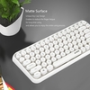 Ajazz 308i Bluetooth-Tastatur,  runde Tastenabdeckung,  10 m Bluetooth-Verbindung 84 Tasten für Windows 2000,  Windows XP,  Windows ME,  Windows VISTA,  Windows 7/8/10,  Weiß