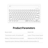 Ajazz 320i Wireless-Tastatur 2, 4 GHz Wireless BT Dual-Mode-Tastatur Ergonomische Tastatur 79 Tasten Tastatur mit Halterung Weiß