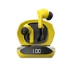 Ajazz A1 BT5.0 Kopfhörer In-Ear Sport-Gaming-Ohrhörer Ergonomisches Design mit digitalem Bildschirm Touch Control Gelb
