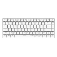 Ajazz AK33 82 Tasten USB-Kabel Mechanische Tastatur Monochromatische Hintergrundbeleuchtung Gaming-Tastatur Weiß mit schwarzen Schaltern