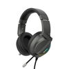 Ajazz AX365 7.1-Kanal-Surround-Gaming-Headset Geräuschunterdrückung Versenkbare MIC-Kopfhörer Kopfhörer Weiche Ohrmuscheln 50-mm-Treiber Schwarz