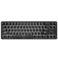 Ajazz K680T Wired & BT Mechanische Tastatur mit zwei Modi 68 Tasten Kompakte weiße Hintergrundbeleuchtung Mechanische Tastatur Schwarz mit blauen Schaltern