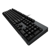 Ajazz mechanische tastatur professionelle gaming tastatur blau schalter verdrahtet weiß hintergrundbeleuchtung tastatur blau schalter (schwarz)