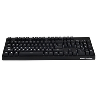 AJAZZ Mechanische Tastatur Professionelle Gaming-Tastatur Blauer Schalter Verdrahtete weiße Tastatur mit Hintergrundbeleuchtung Brauner Schalter (Schwarz)