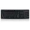 Ajazz mechanische tastatur professionelle gaming tastatur rot schalter verdrahtet weiß hintergrundbeleuchtung tastatur blau schalter (schwarz)