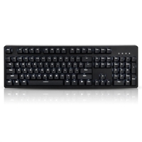 Ajazz mechanische tastatur professionelle gaming tastatur rot schalter verdrahtet weiß hintergrundbeleuchtung tastatur blau schalter (schwarz)