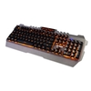 AJAZZ USB Wired Gaming Mechanische Feel Tastatur Gelb Hintergrundbeleuchtung Wasserdichte Legierung Panel 104 Schlüssel für Gaming Office Schwarz