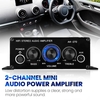 AK270 Mini Audio 2-Kanal-Stereo-Leistungsverstärker Tragbarer Schallverstärker AUX-Eingangslautsprecher für Auto und Privat