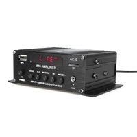 AK9 Digital Audio Player BT Leistungsverstärker LCD-Display BT Verstärker Verstärker Lautsprecher mit Fernbedienung für Car Home