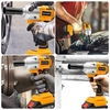 Akku-Schlagschrauber Brushless 330NM Drehmoment Stufenlose Geschwindigkeit mit 21V Li-Ion Akku und Ladegerät Variable Geschwindigkeit mit 22mm Sockel für Auto und Zuhause