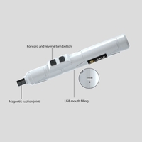 Akku USB wiederaufladbarer elektrischer Schraubendreher Mini-Elektrowerkzeug Multifunktions-Schraubendreher zur Reparatur eines elektronischen Uhrgeräts