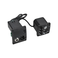Akustikgitarre 2-Band EQ Equalizer Ton- und Volumenverstärker Preamp Piezo Pickup 6, 35 mm XLR mit LCD-Display