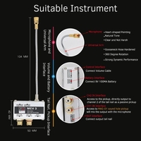 Akustikgitarrenmikrofon + Sound Hole Dual Pickup System Aktiver Tonabnehmer für Folk-Gitarren