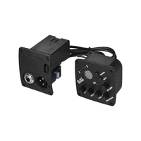 Akustische Gitarre 4-Band EQ Equalizer Ton und Volumen Verstärker Preamp Piezo Pickup 6, 35 mm XLR mit LCD-Display