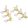 Alice 2 Pcs (L&R) Klassische Gitarre Tuning Peg Gold Überzogene Akustische Gitarre Mechaniken (AOS-022V1P)
