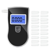 Alkoholtester Hand-Alkoholtester mit blauer Hintergrundbeleuchtung LCD-Bildschirm Alkoholtester mit 20 Mundstücken