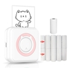 All-in-One-Fotodrucker Tragbarer Multifunktionsdrucker Wireless Instant Mini Printer Support BT Connection for Smartphone with 11 Paper Rolls 57mm Kompatibel mit iOS Android